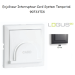 Enjoliveur pour interrupteur Card System Logus 90 90733TIS Gris