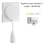 Enjoliveur pour poussoir à cordon LOGUS 90741TGE Glace