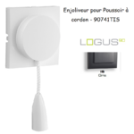 Enjoliveur pour poussoir à cordon LOGUS 90741TIS Gris