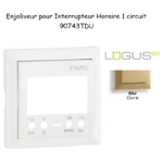 Enjoliveur pour interrupteur horaire 1 circuit LOGUS 90743TDU Doré
