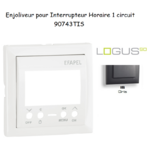 Enjoliveur pour interrupteur horaire 1 circuit LOGUS 90743TIS Gris