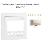 Enjoliveur pour interrupteur horaire 1 circuit LOGUS 90743TPE Perle