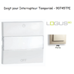 Doigt pour interrupteur temporisé Logus 90745TPE Perle