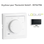 Enjoliveur pour thermostat rotatif Logus 90 90746TPM Noir MAT