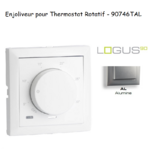 Enjoliveur pour thermostat rotatif Logus 90 90746TAL Alumine