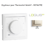 Enjoliveur pour thermostat rotatif Logus 90 90746TPE Perle