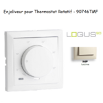 Enjoliveur pour thermostat rotatif Logus 90 90746TMF Ivoire