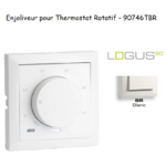 Enjoliveur pour thermostat rotatif Logus 90 90746TBR Blanc