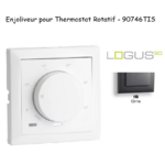 Enjoliveur pour thermostat rotatif Logus 90 90746TIS Gris