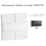 Enjoliveur pour Variateur RLC de doigts Logus 90 90747TIS Gris