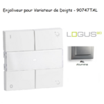 Enjoliveur pour Variateur RLC de doigts Logus 90 90747AL Alumine