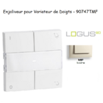 Enjoliveur pour Variateur RLC de doigts Logus 90 90747TMF Ivoire