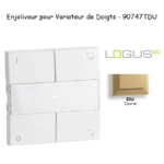Enjoliveur pour Variateur RLC de doigts Logus 90 90747TDU Doré