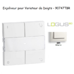 Enjoliveur pour Variateur RLC de doigts Logus 90 90747TBR Blanc