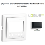 Enjoliveur pour Chonothermostat Logus 90748 TPM Noir MAT