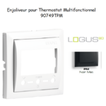 Enjoliveur pour Chonothermostat avec capteur IR Logus 90749 TPM Noir MAT