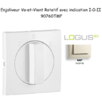 Enjoliveur pour Va-et-vient rotatif avec indication I,0,II Logus 90760 TMF Ivoire