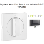 Enjoliveur pour Va-et-vient rotatif avec indication I,0,II Logus 90760 TIS Gris