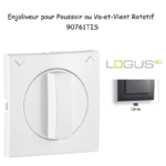 Enjoliveur pour va-et-vient et poussoir rotatif Logus 90761 TIS Gris