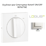 Enjoliveur pour Interrupteur rotatif Logus 90762TGE Glace