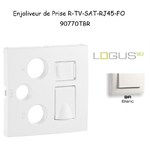 Enjoliveur pour R-TV-SAT-RJ45-FO Logus 90770TBR Blanc