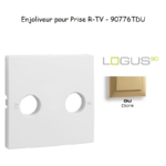 Enjoliveur pour prise R TV LOGUS 90776TDU Doré