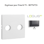 Enjoliveur pour prise R TV LOGUS 90776TIS Gris