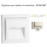 Enjoliveur pour lumière d'orientation logus 90 90782TMF Ivoire
