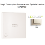 Doigt pour interrupteur lumineux avec symbole lumière Logus 90797TPE