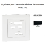 Enjoliveur pour commande générale de persienne APOLO5000 50311TPM Noir MAT