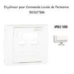 Enjoliveur pour commande Locale de persienne APOLO5000 50312TBM Blanc MAT