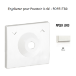 Enjoliveur pour poussoir à clé Apolo 50351TBR Blanc