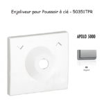 Enjoliveur pour poussoir à clé Apolo 50351TPR Argent