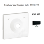 Enjoliveur pour poussoir à clé Apolo 50351TPM Noir MAT