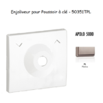 Enjoliveur pour poussoir à clé Apolo 50351TPL Platine