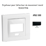 Enjoliveur pour détecteur de mouvement mural apolo 5000 50403TPM Noir MAT