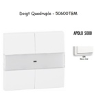Doigt quadruple APOLO5000 50600TBM Blanc MAT