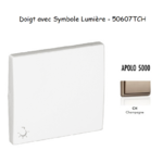 Doigt avec symbole Lumière  APOLO5000 50607TCH