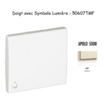 Doigt avec symbole Lumière  APOLO5000 50607TMF