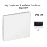 Doigt avec 2 symboles ventilateur APOLO5000 50609TPT
