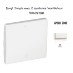 Doigt avec 2 symboles ventilateur APOLO5000 50609TBR