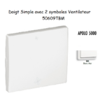 Doigt avec 2 symboles ventilateur APOLO5000 50609TBM