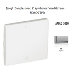 Doigt avec 2 symboles ventilateur APOLO5000 50609TPR