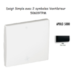 Doigt avec 2 symboles ventilateur APOLO5000 50609TPM