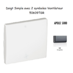 Doigt avec 2 symboles ventilateur APOLO5000 50609TGR