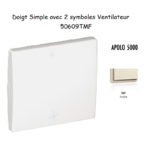 Doigt avec 2 symboles ventilateur APOLO5000 50609TMF