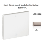 Doigt avec 2 symboles ventilateur APOLO5000 50609TPL