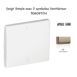 Doigt avec 2 symboles ventilateur APOLO5000 50609TCH