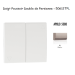 Doigt poussoir double va-et-vient de persienne APOLO5000 50612TPL Platine
