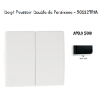 Doigt poussoir double va-et-vient de persienne APOLO5000 50612TPM Noir MAT
